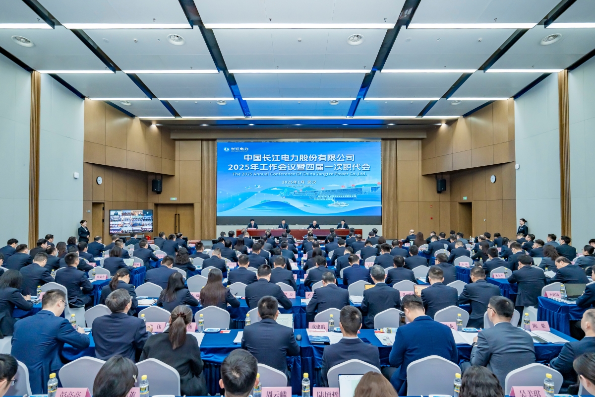 刘伟平出席长江电力2025年工作会议暨四届一次职代会
